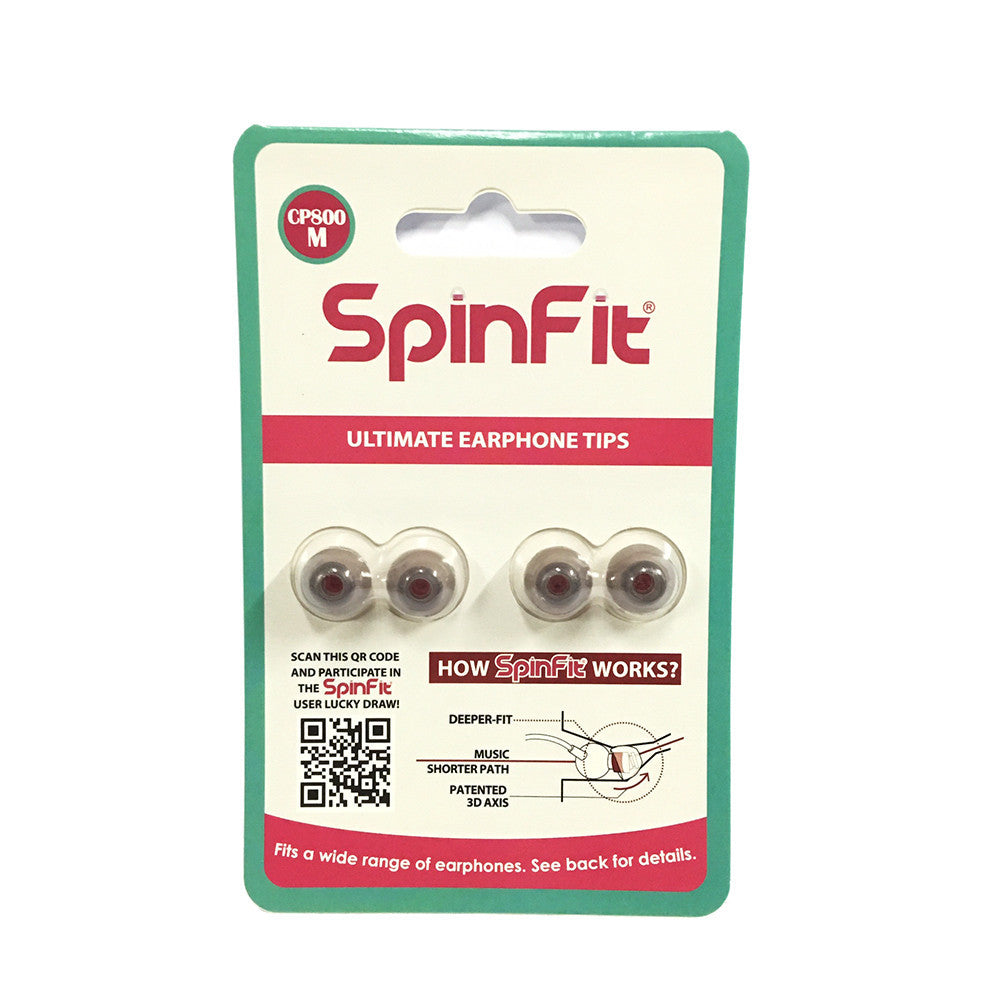 SpinFit Eartip 2-pair Pack CP800 (For small bores)